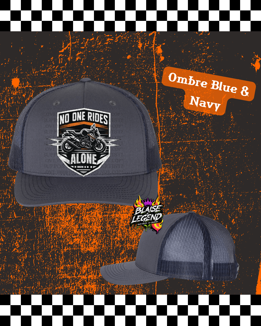 No One Rides Alone Shield Trucker Hat – Richardson 112 Snapback | Brotherhood Edition