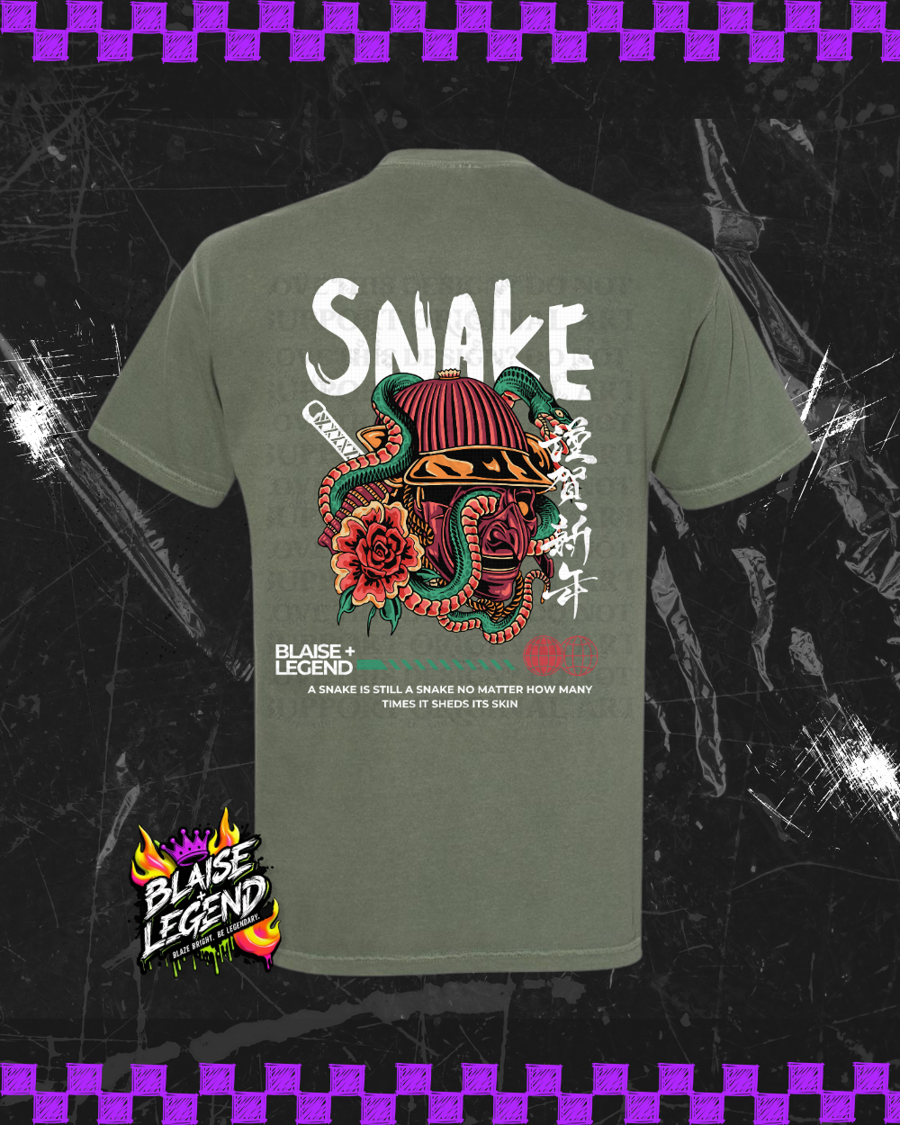 A Snake is Still a Snake Graphic Tee - Blaise + Legend Co. Exclusive Shirt for Fearless Souls