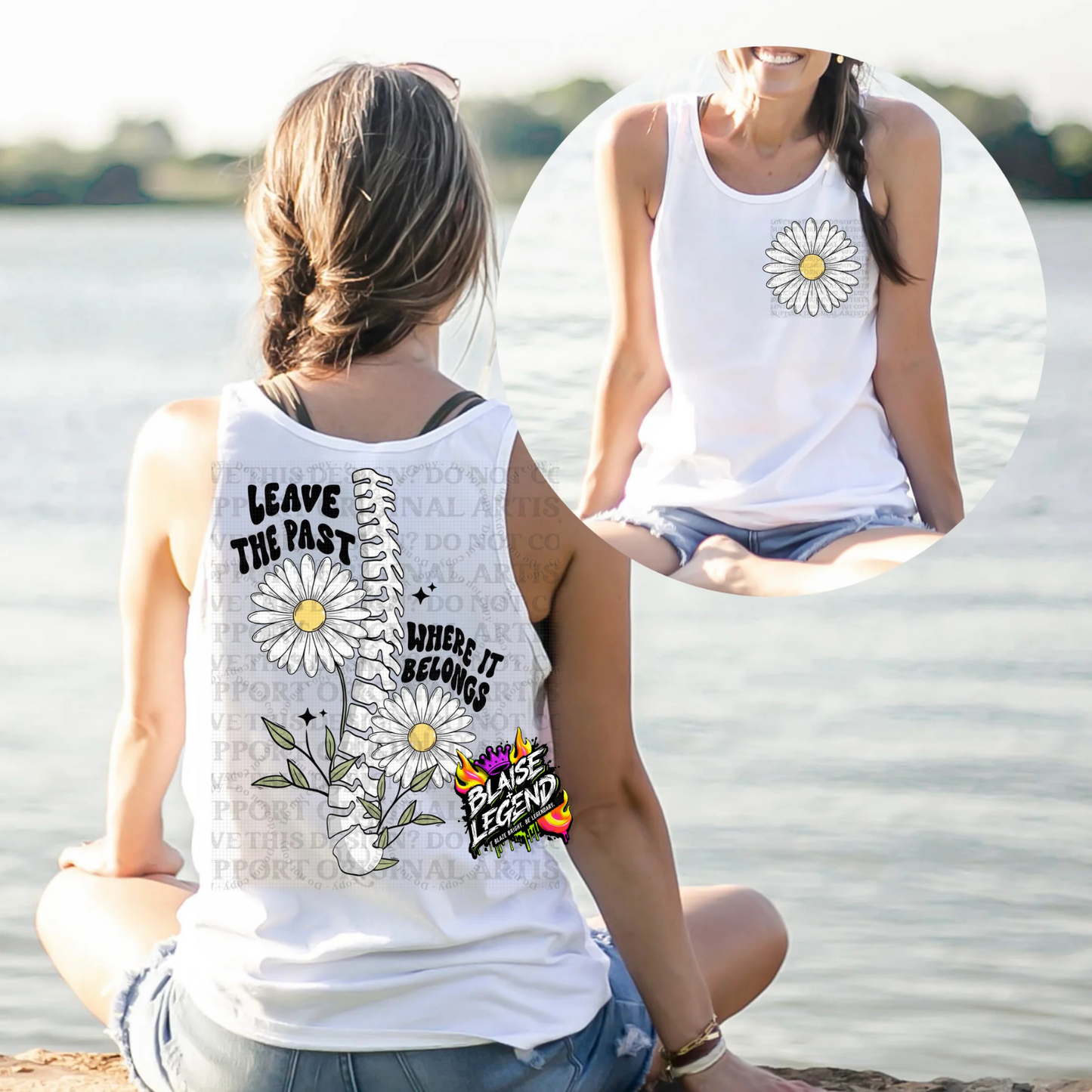 Leave the Past Where It Belongs Shirt – Spine & Daisies Growth Tee (Limited Time Only)