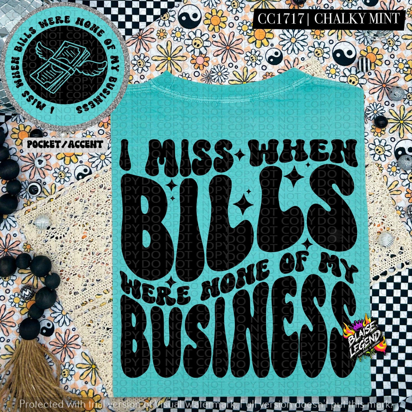 I Miss When Bills Were None of My Business T-Shirt – Comfort Colors Oversized Tee