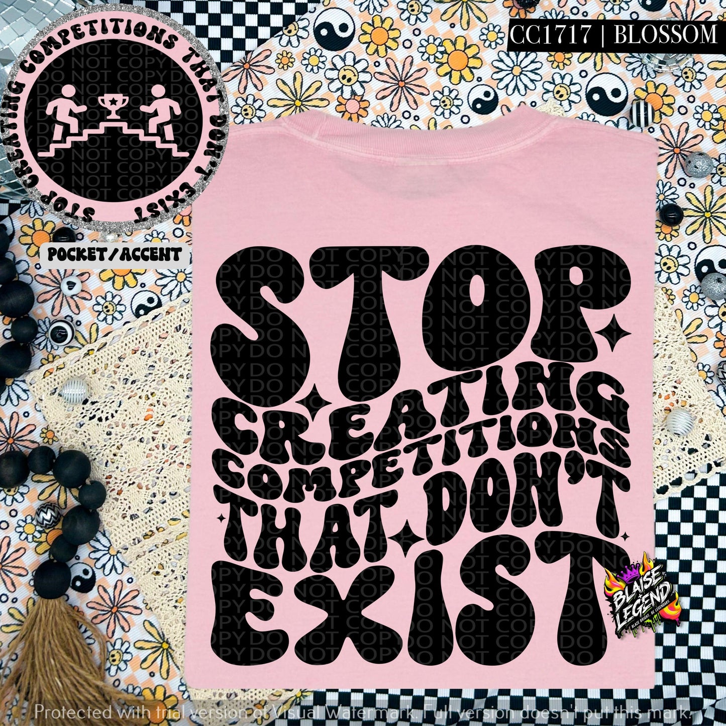 Stop Creating Competitions That Don’t Exist Tee – Comfort Colors, Oversized Fit, Bold Statement Shirt