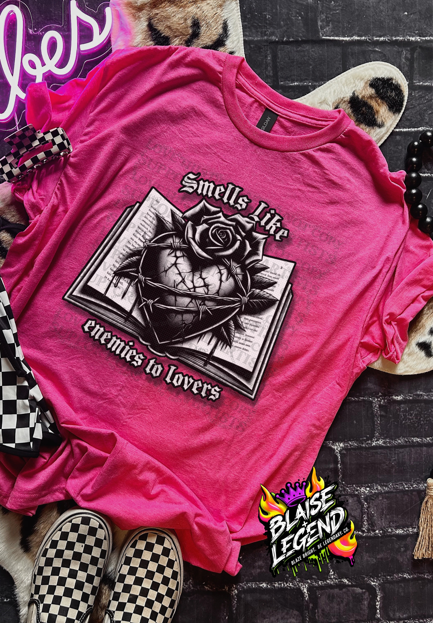 Smells Like Enemies to Lovers Graphic Tee - Edgy & Bold Style