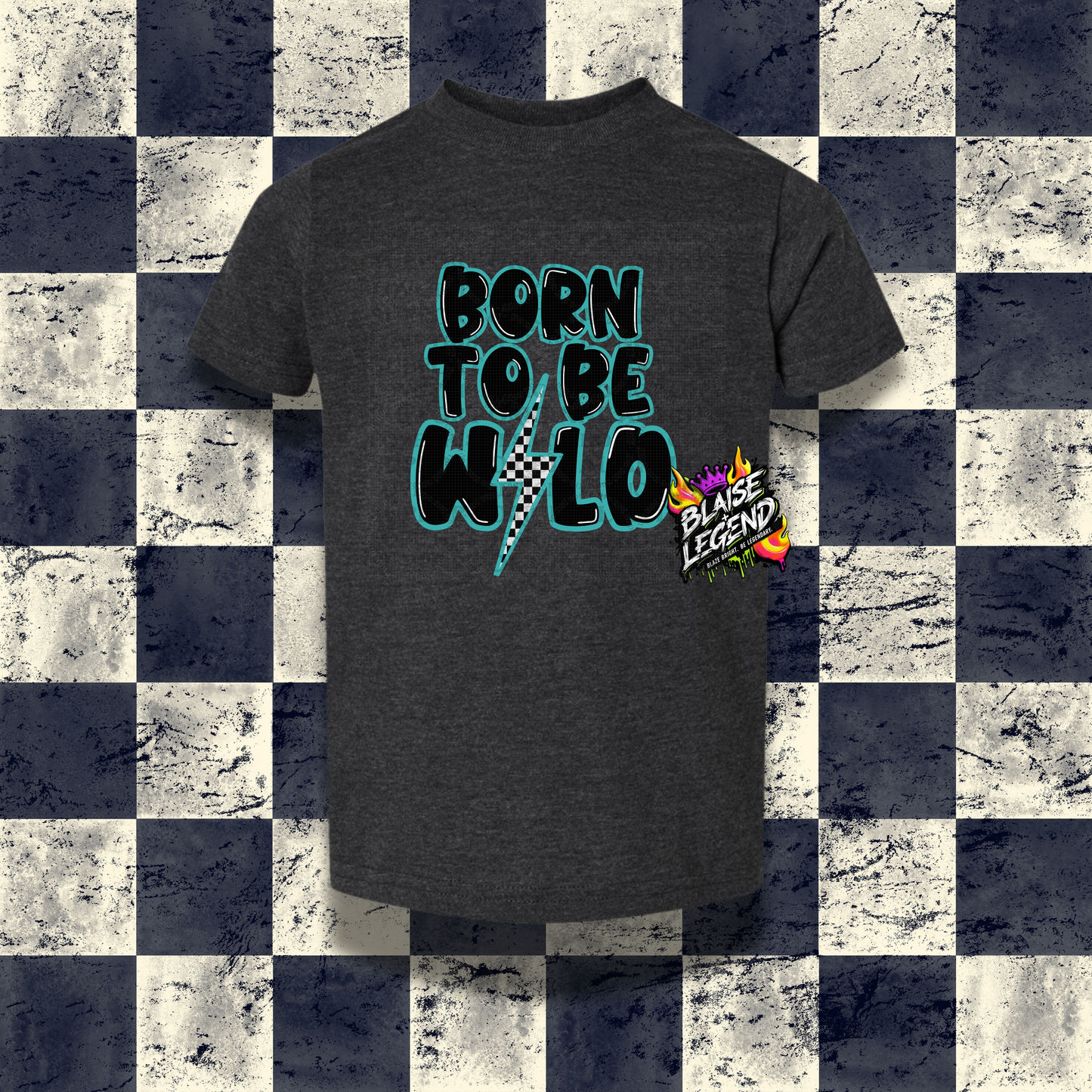 Born to Be Wild Toddler & Youth Tee – Trendy Lightning Bolt Graphic Shirt