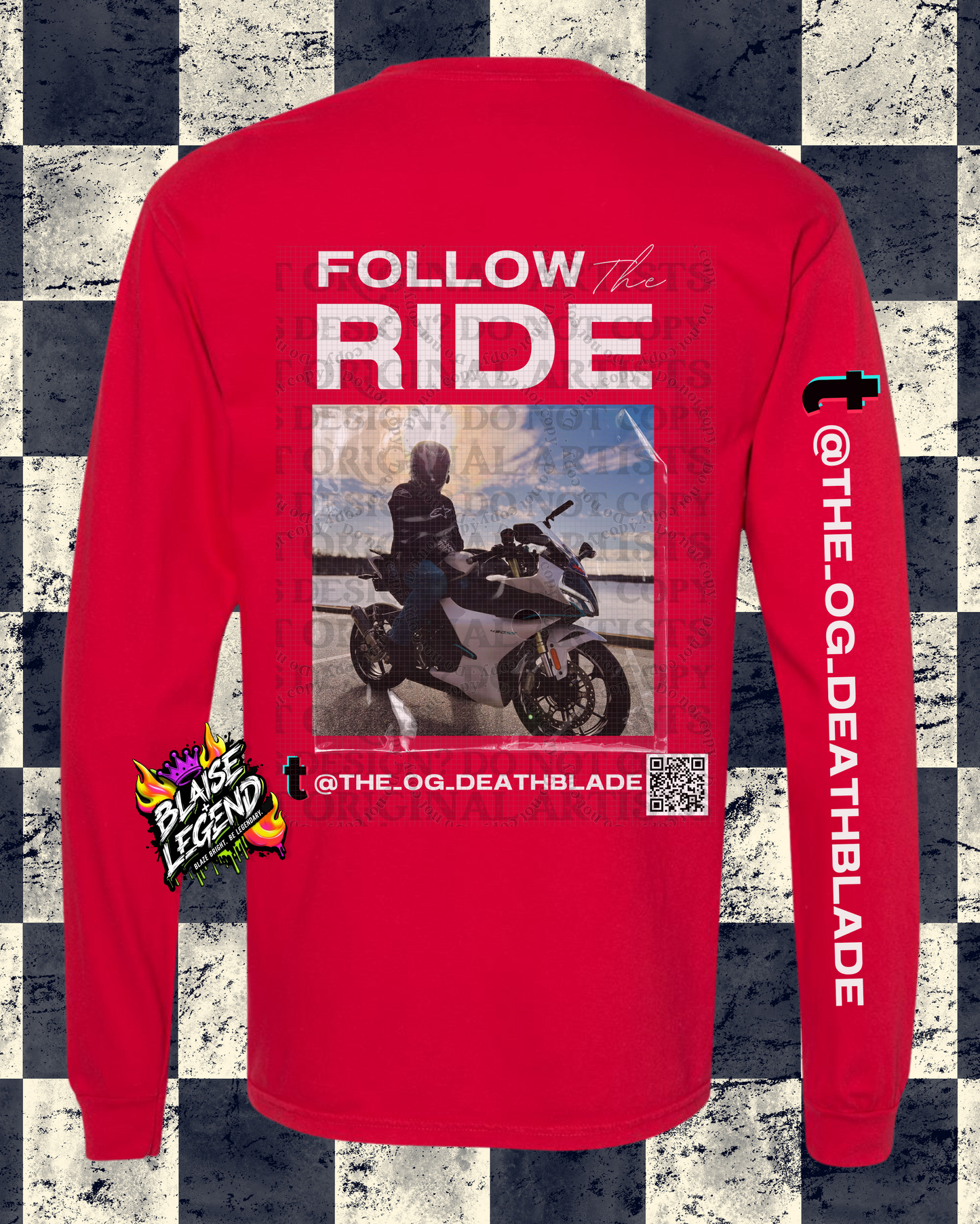 Follow the Ride Long Sleeve Shirt - Stylish & Comfortable Apparel for Motorsports Enthusiasts