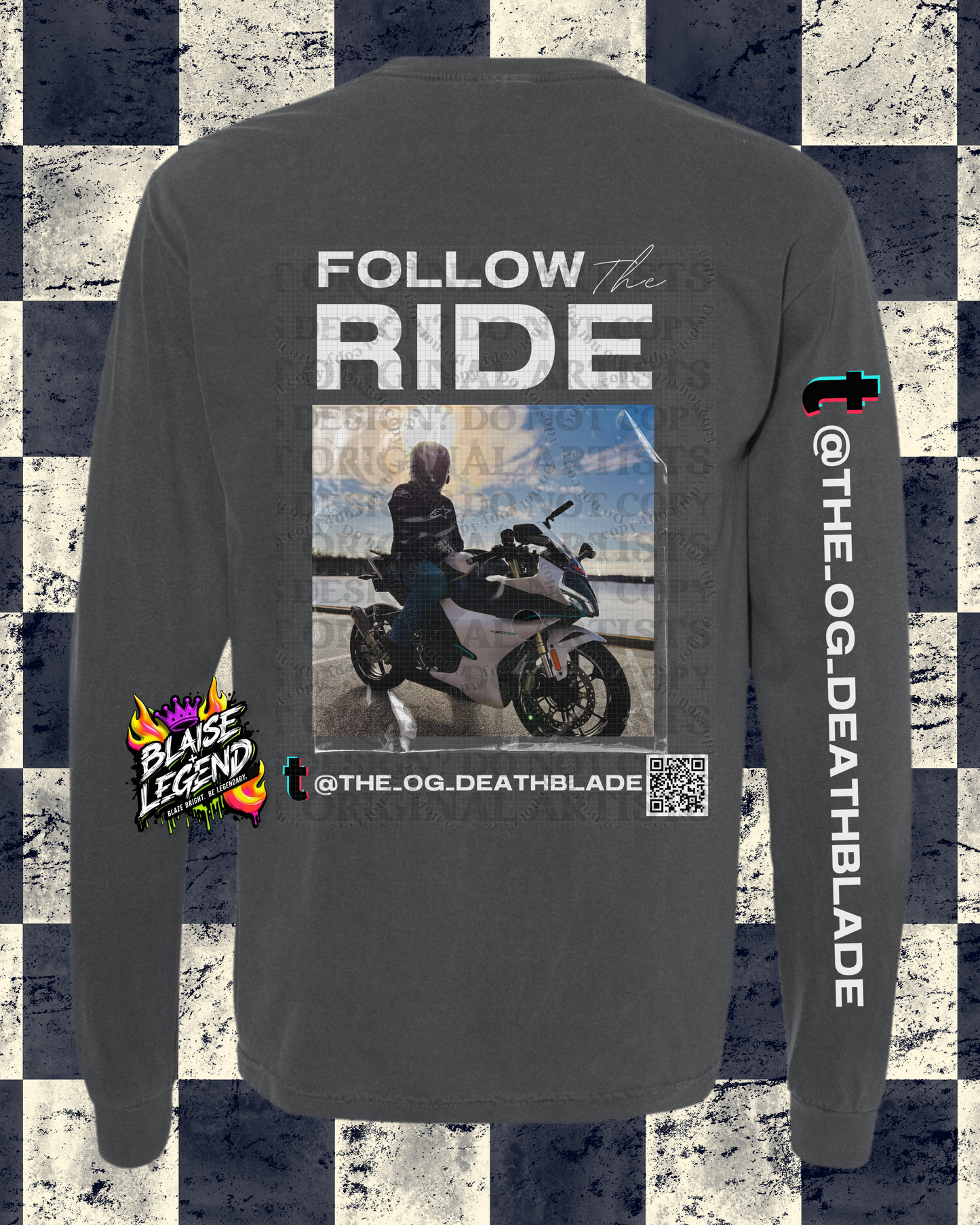 Follow the Ride Long Sleeve Shirt - Stylish & Comfortable Apparel for Motorsports Enthusiasts