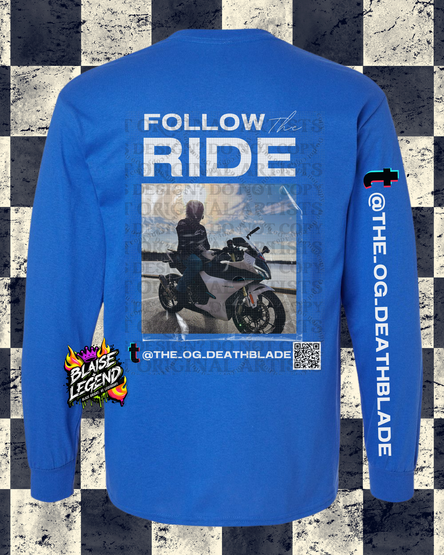 Follow the Ride Long Sleeve Shirt - Stylish & Comfortable Apparel for Motorsports Enthusiasts