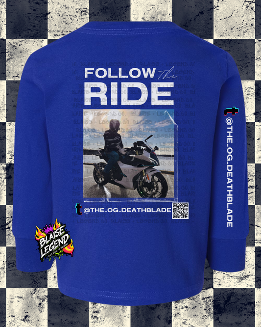 Children's "Follow the Ride" Hoodie with Scannable QR Code - Customizable Design