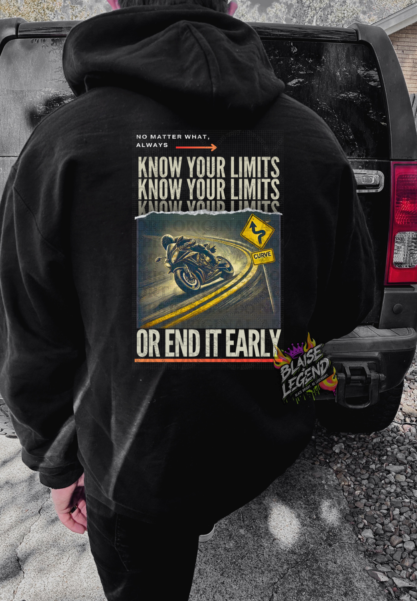 Know Your Limits Motorcycle Hoodie