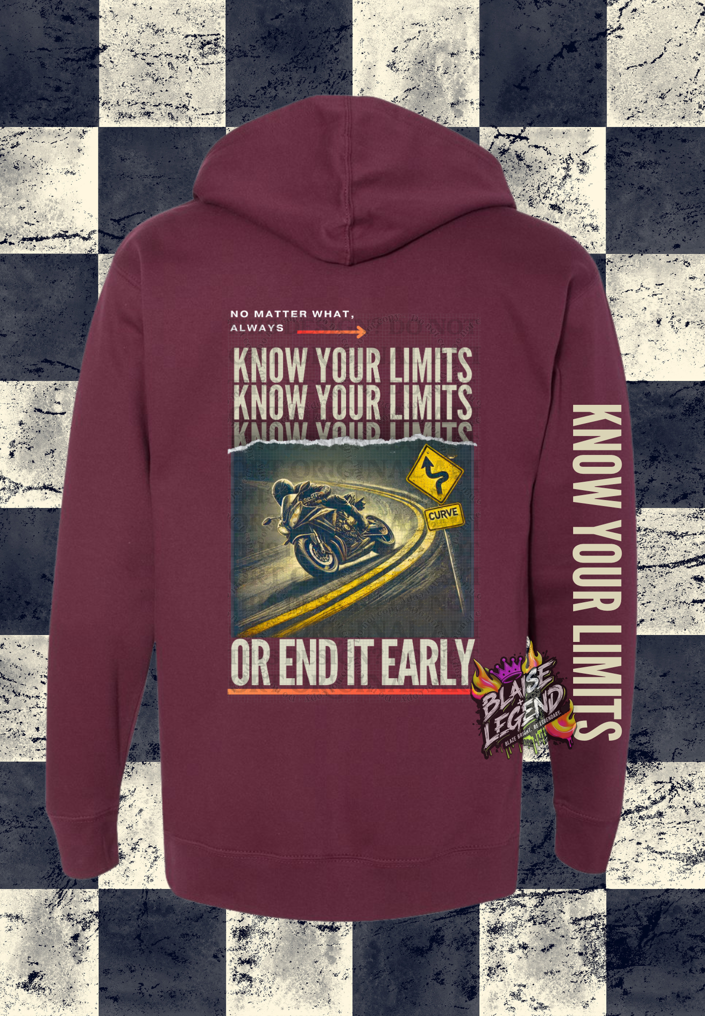 Know Your Limits Motorcycle Hoodie