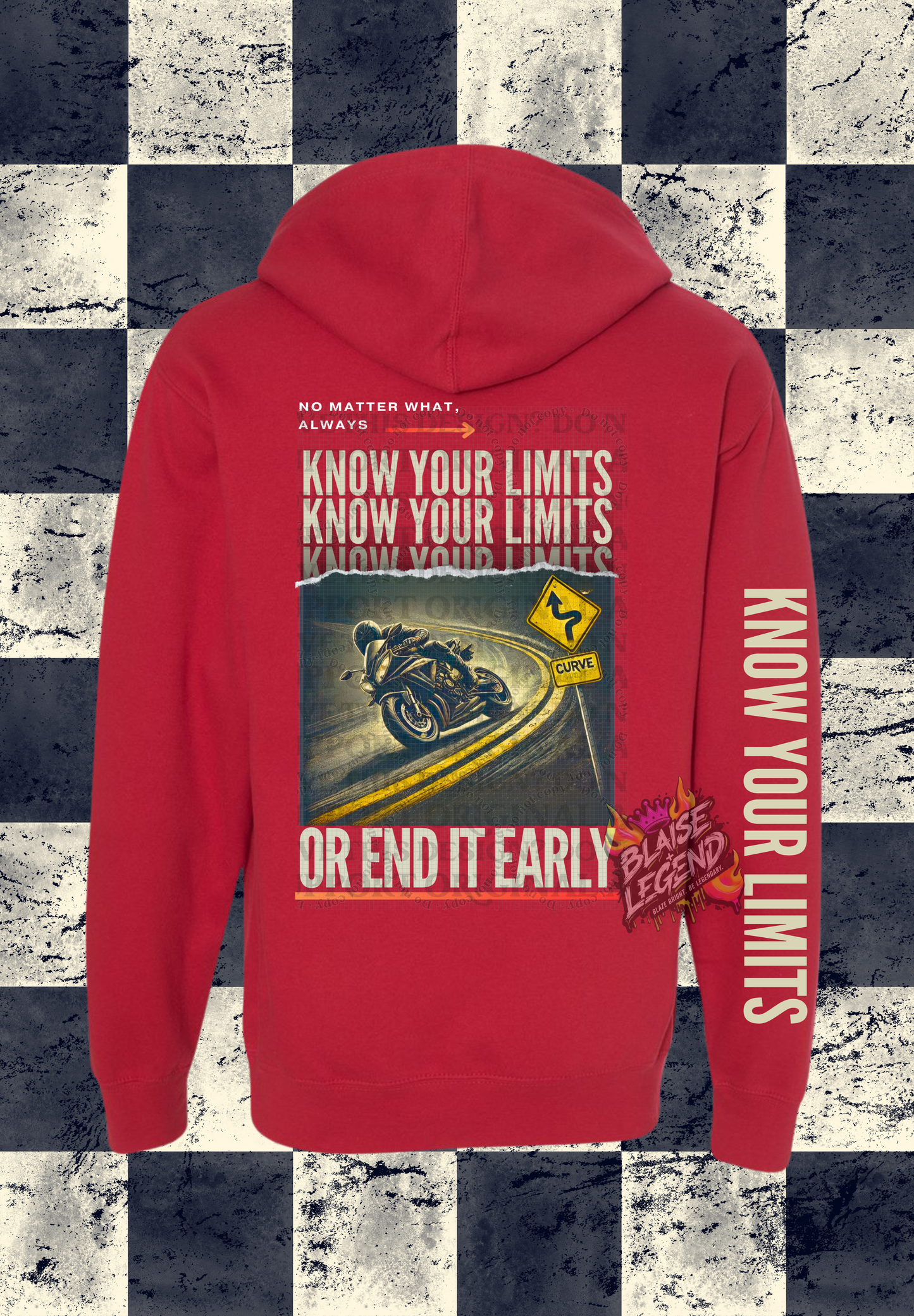 Know Your Limits Motorcycle Hoodie