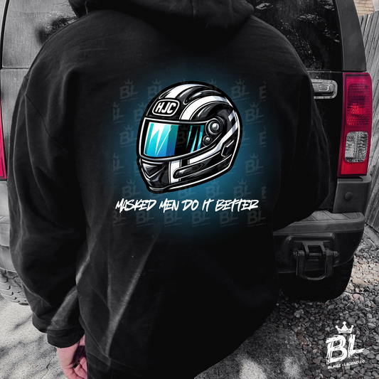 “Masked Men Do It Better” Motorcycle Hoodie