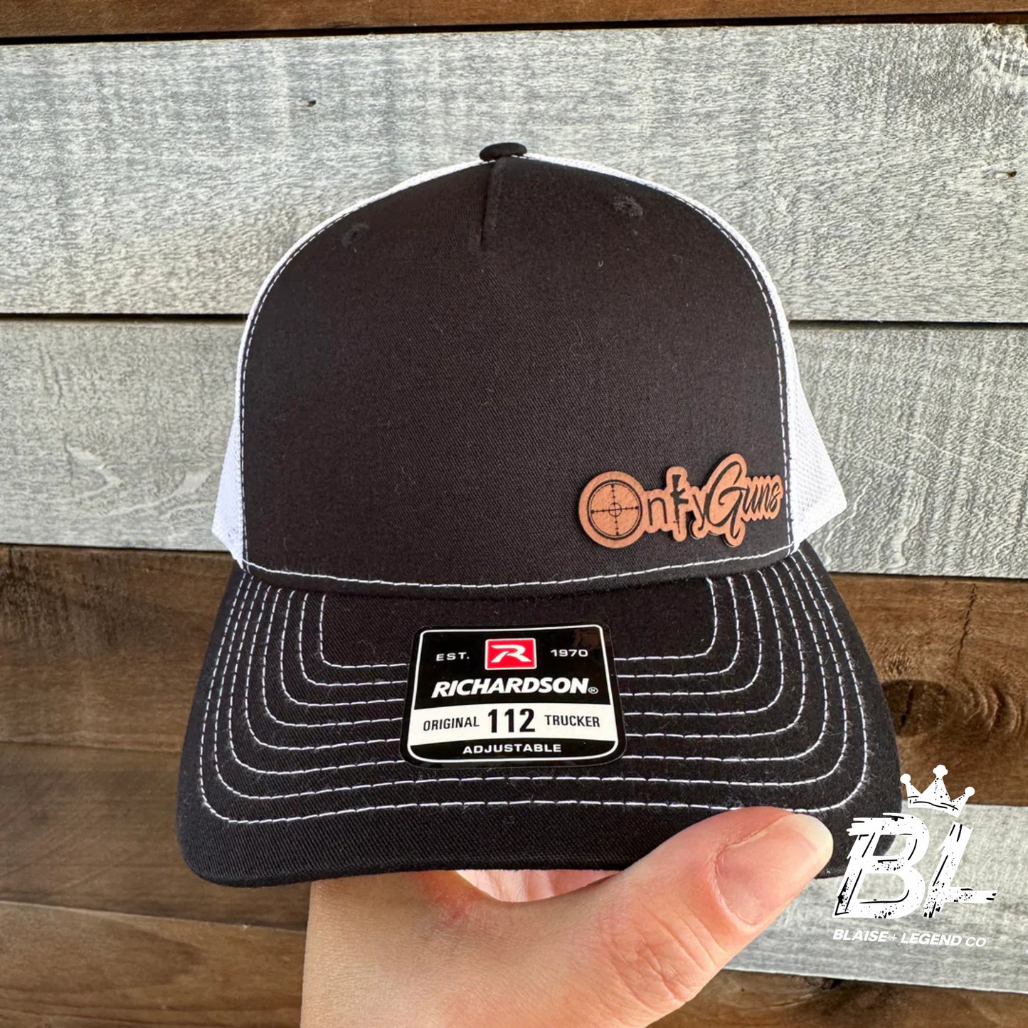 Only Guns Snapback Hat with Leather Patch