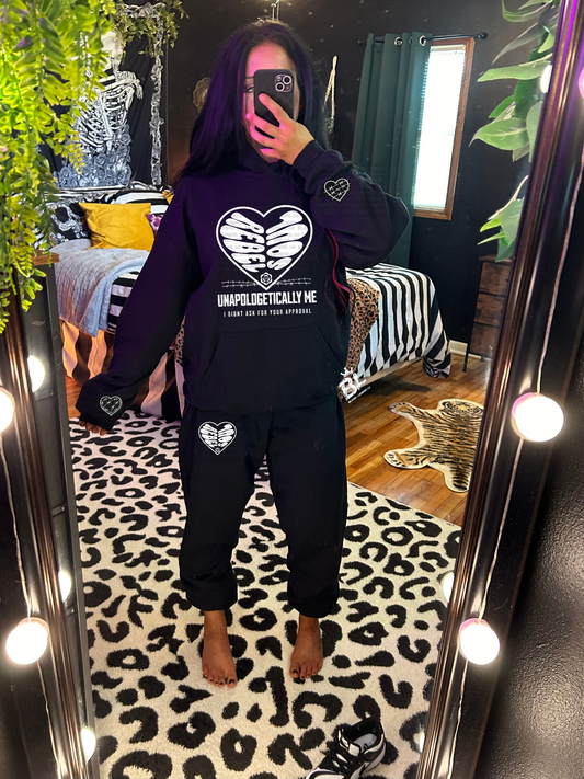 Rebel Heart Hoodie & Sweat Pant Set – Unapologetically Bold Comfort