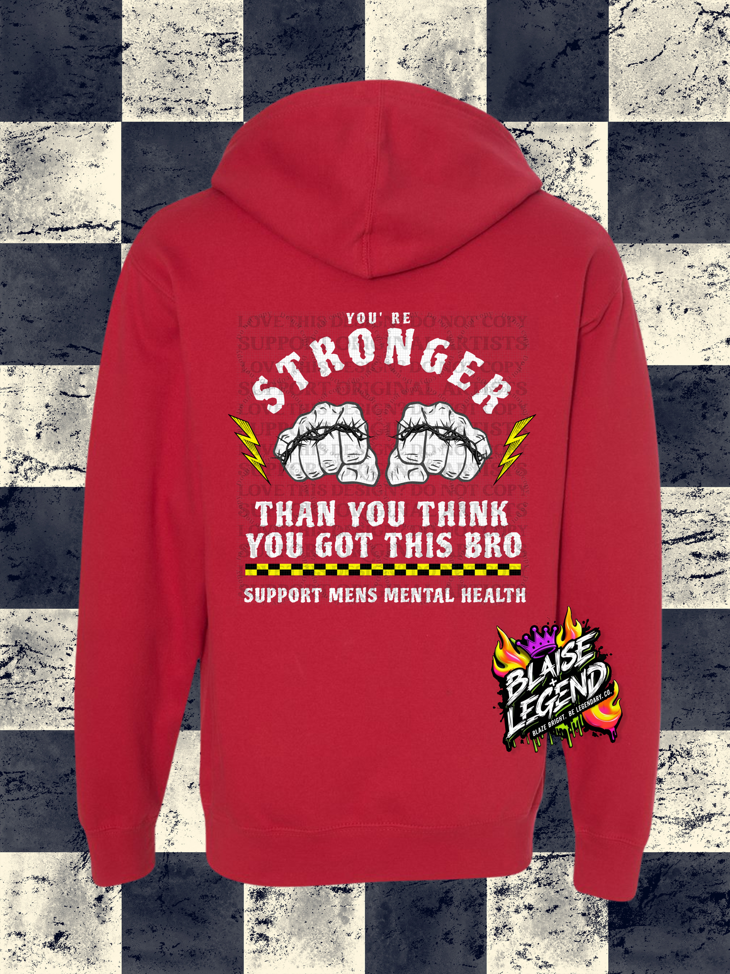 Men's Mental Health Hoodie – You're Stronger Than You Think