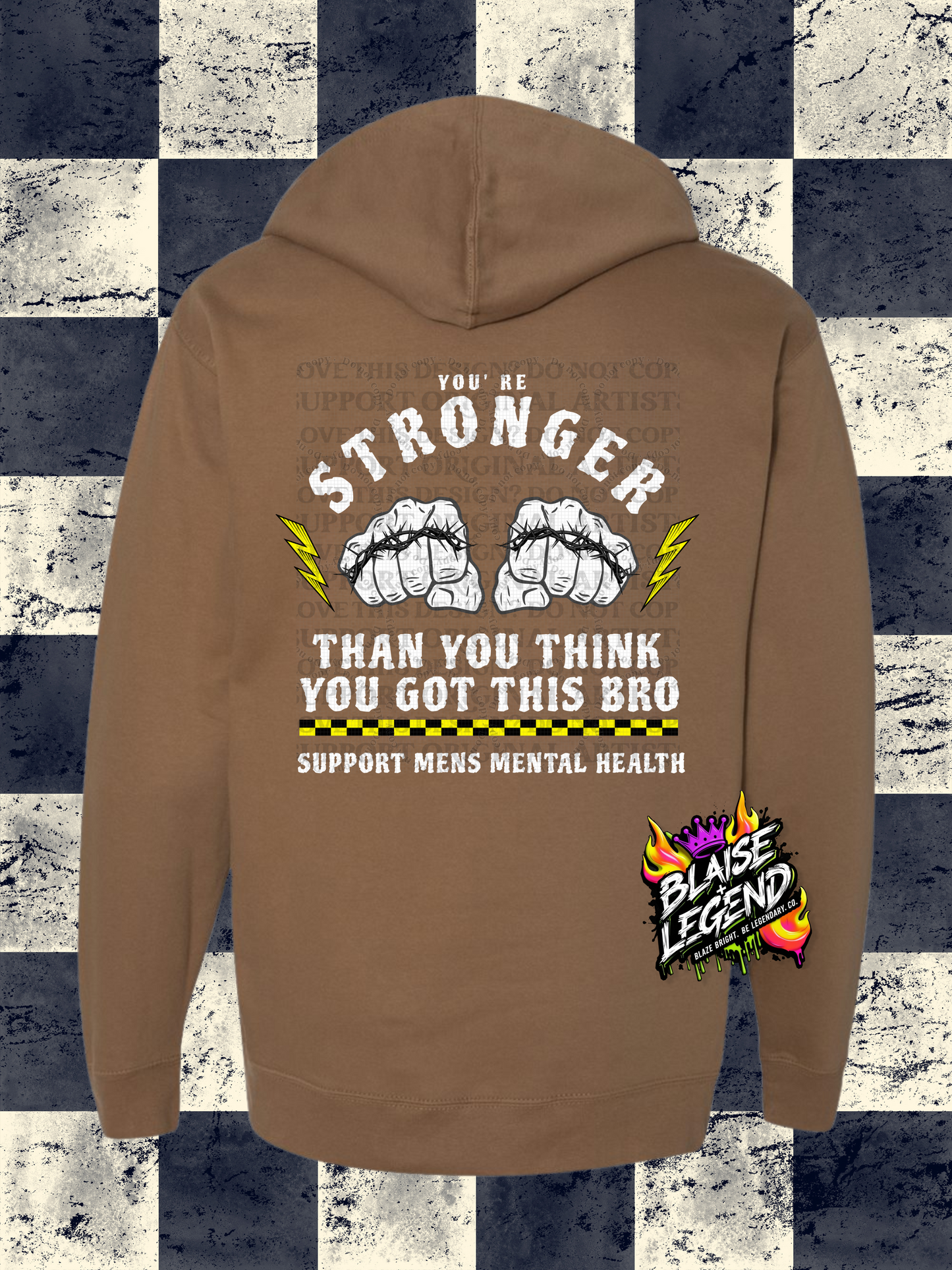 Men's Mental Health Hoodie – You're Stronger Than You Think