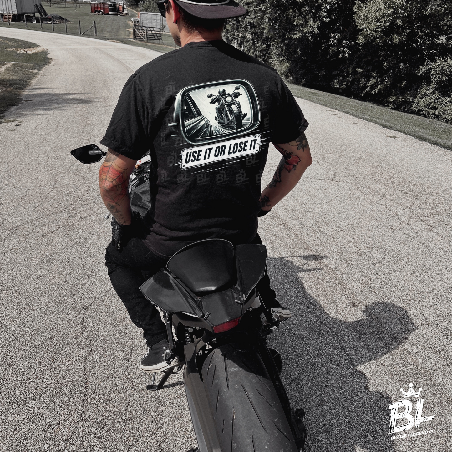 Use It or Lose It Short Sleeve Shirt – Bold Motorcycle Mirror Design