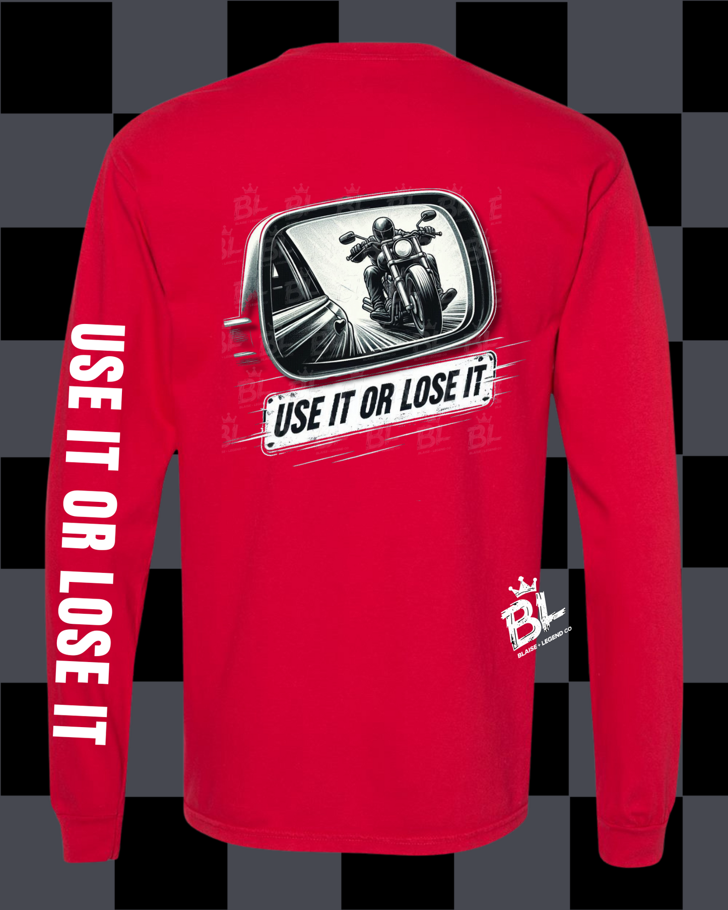 Use It or Lose It Cruiser Motorcycle Comfort Colors Long Sleeve Shirt