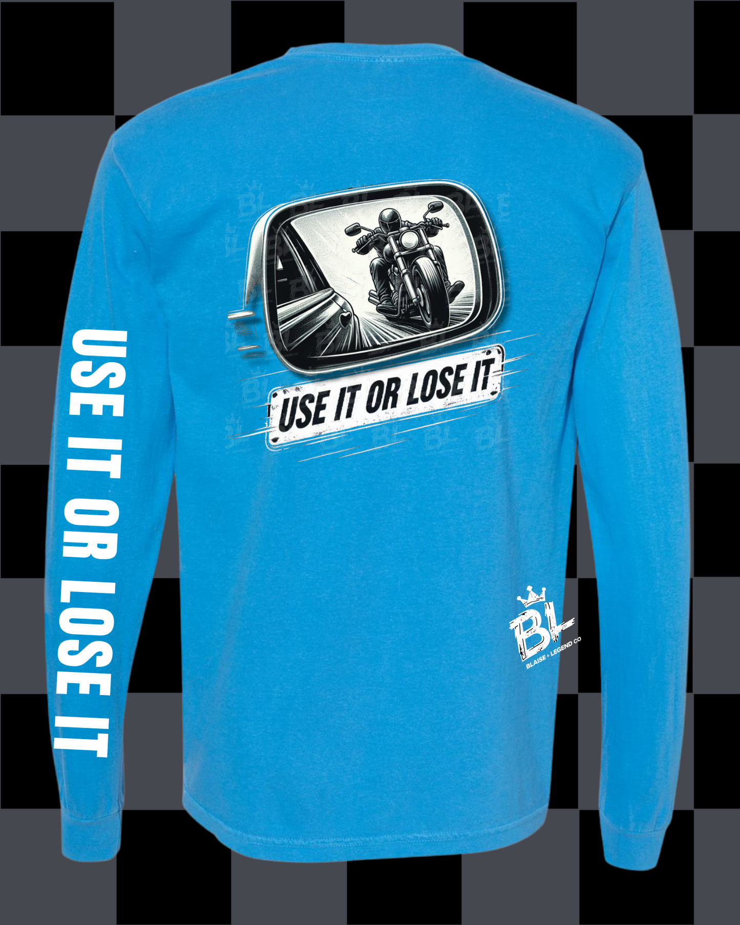 Use It or Lose It Cruiser Motorcycle Comfort Colors Long Sleeve Shirt